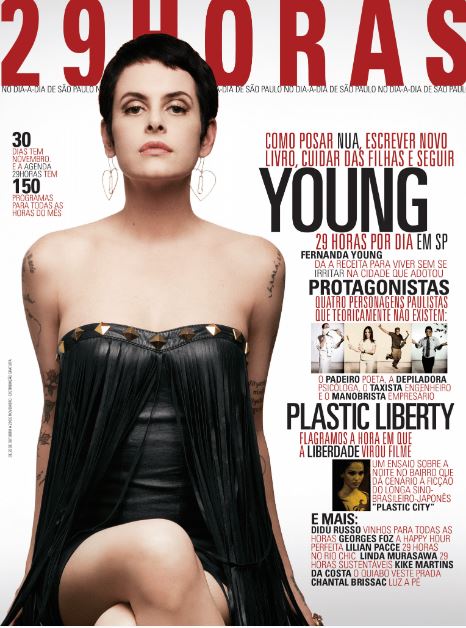Fernanda Young foi capa da Revista 29HORAS