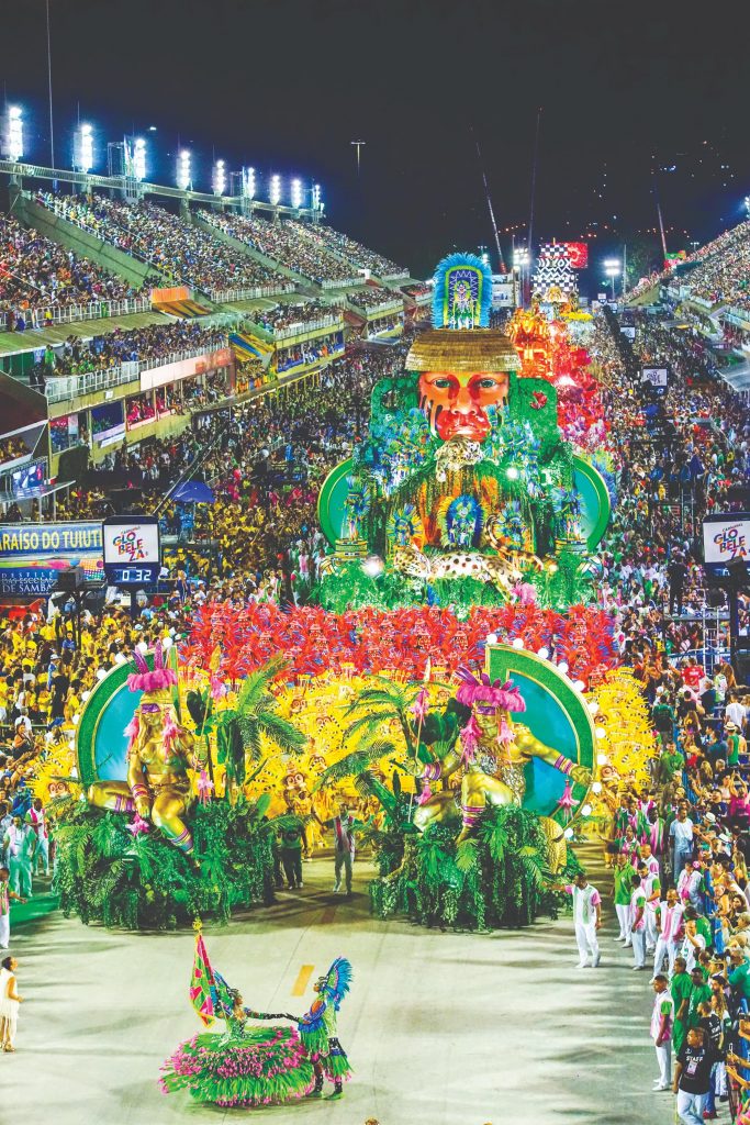 Desfile de Carnaval na Sapucaí, no Rio. Foto: Divulgação