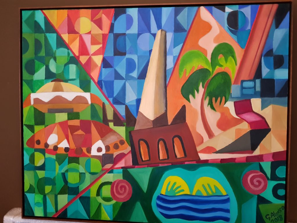 Tela "Ibirapuera" do artista plástico George Alonso